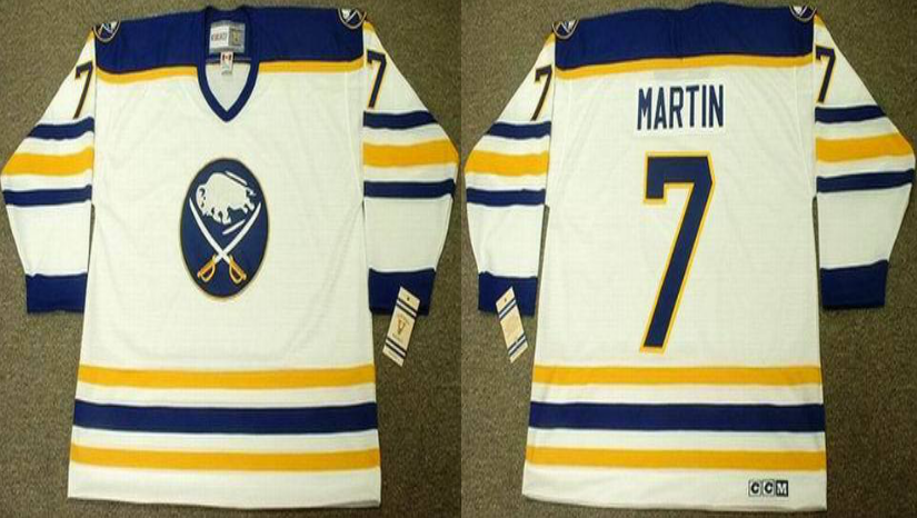 2019 Men Buffalo Sabres 7 Martin white CCM NHL jerseys